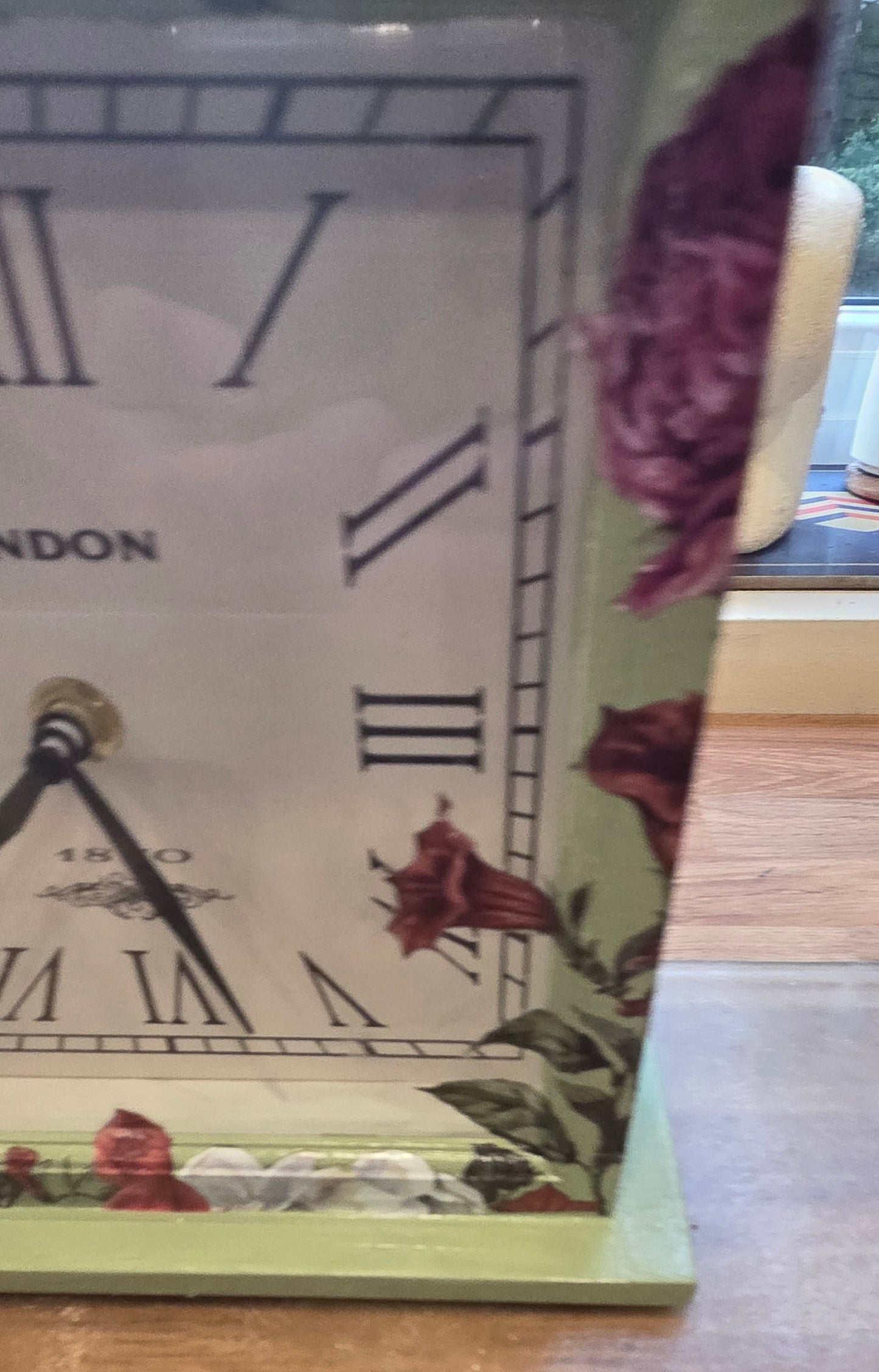 Unique Hand Decorated Carriage Style Mantel Clock