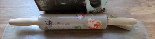 The Pink Rose Rolling Pin - For Decoration Only