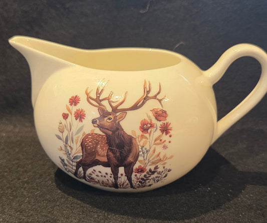 Small Stag Bulbous creamer jug