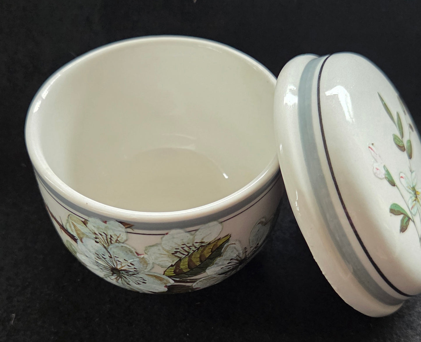 Three Unique Small Botanical Pot with lid - sold seperately