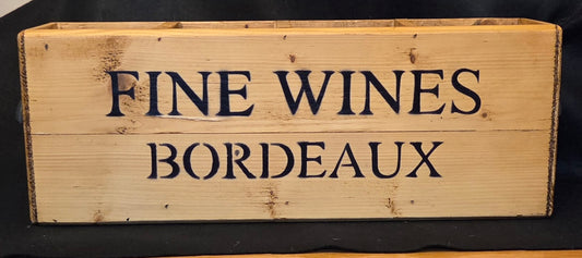 Strong 4 Compartment Wooden Wine Crate