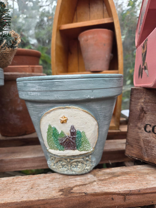 Flowerpot - snow globe