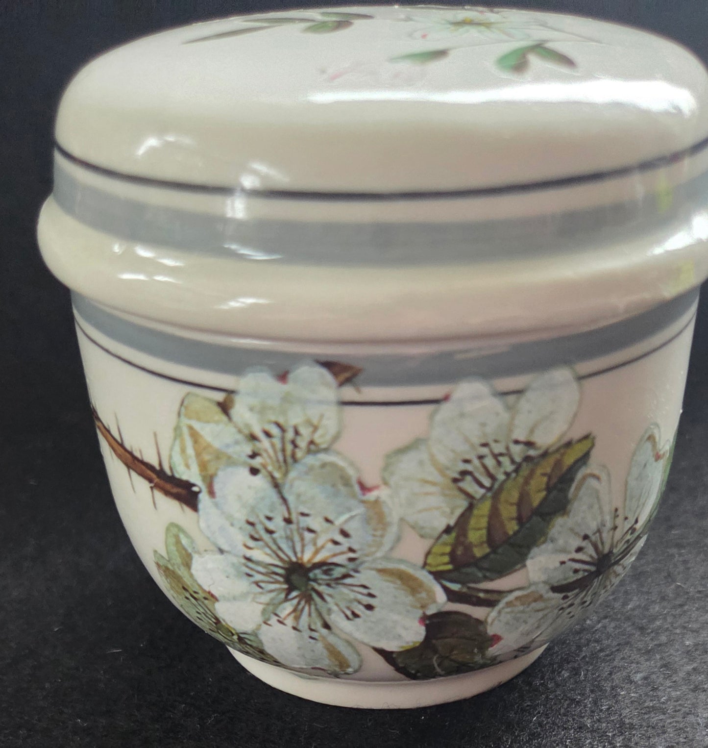 Three Unique Small Botanical Pot with lid - sold seperately