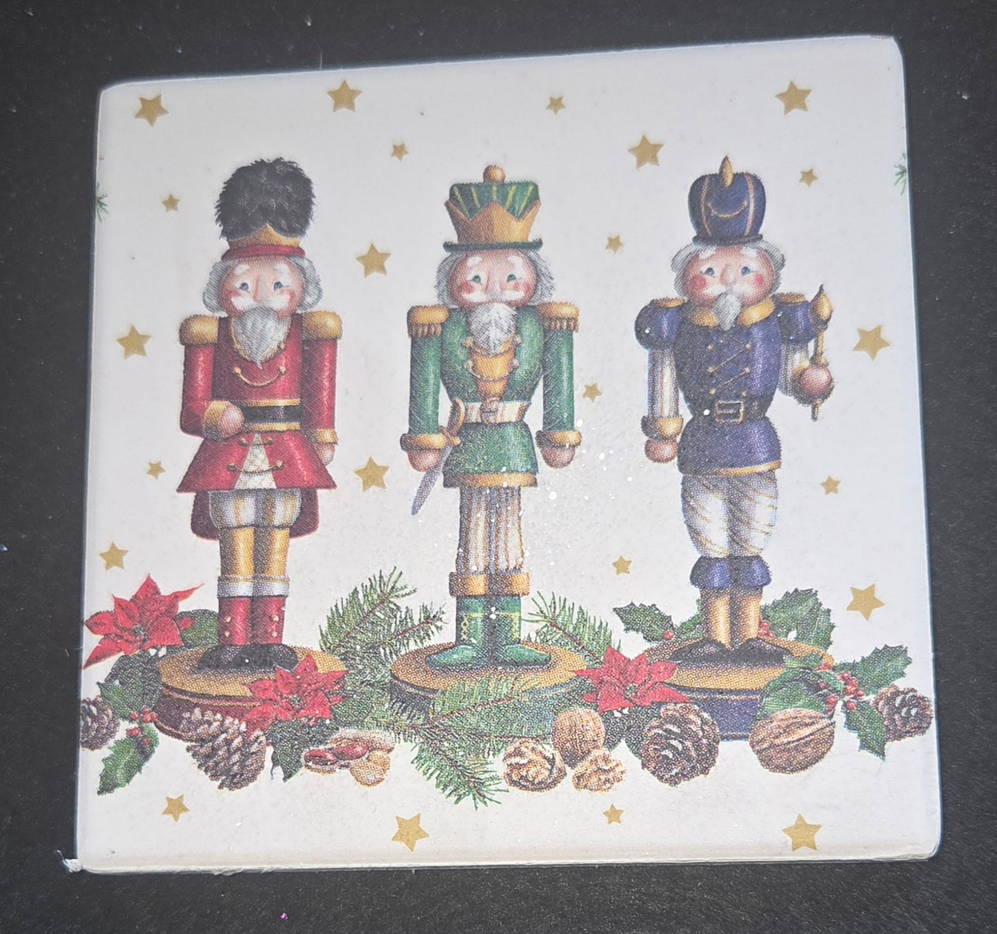Christmas/Winter Themed Ceramic Coasters. 2 designs
