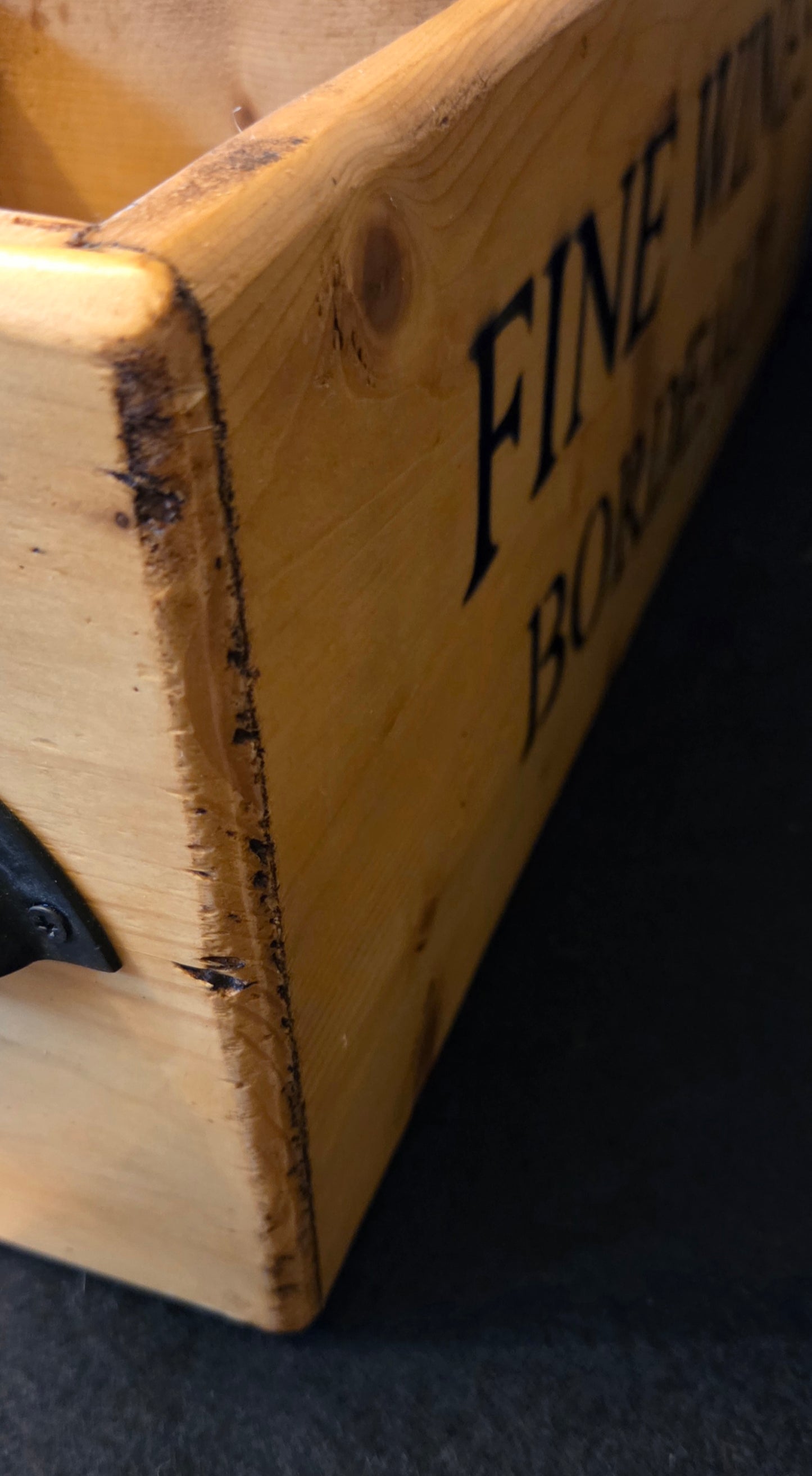 Strong 4 Compartment Wooden Wine Crate