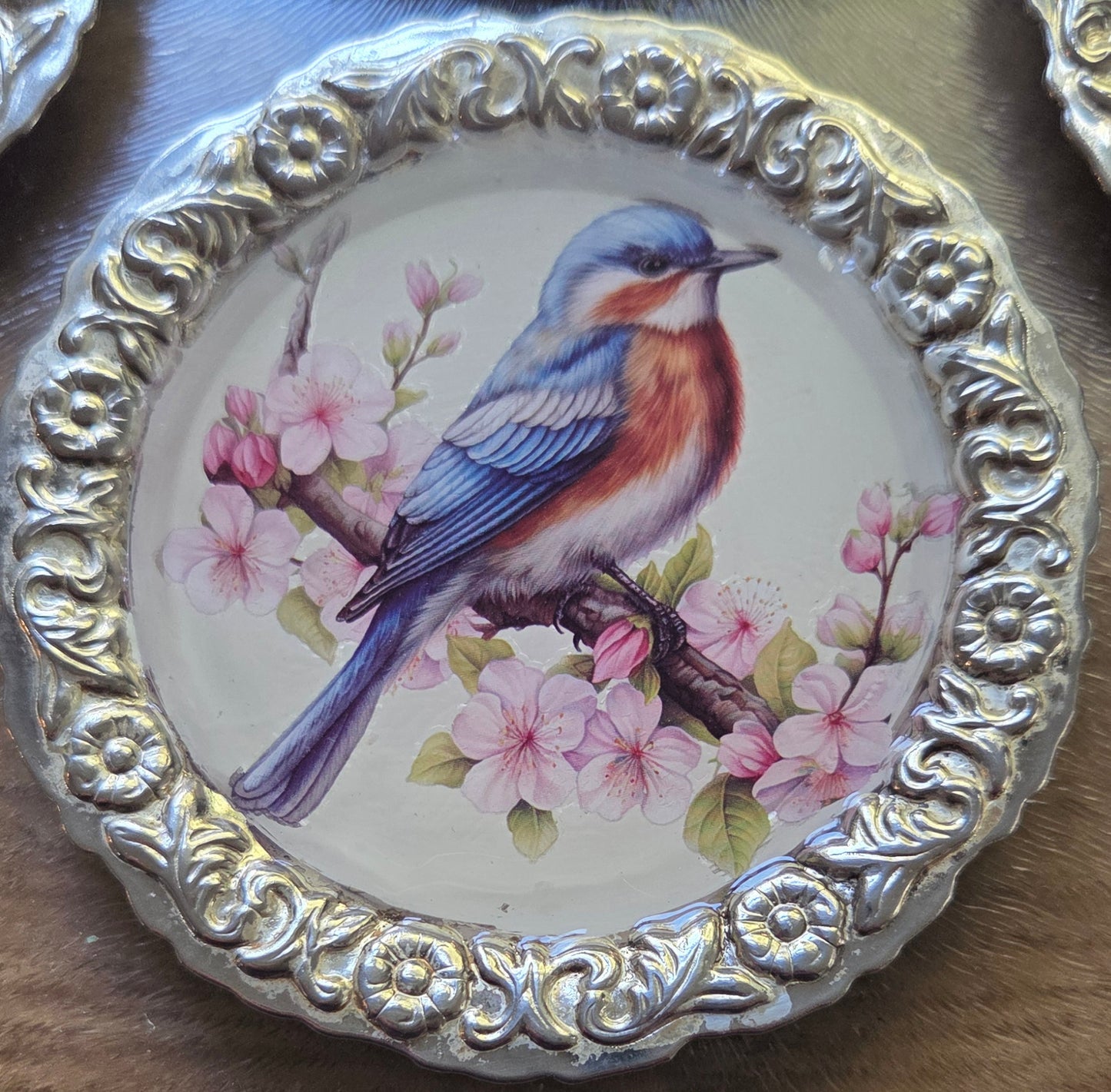 Unique Re-imagined Vintage Silver Metal Coasters - 3 designs