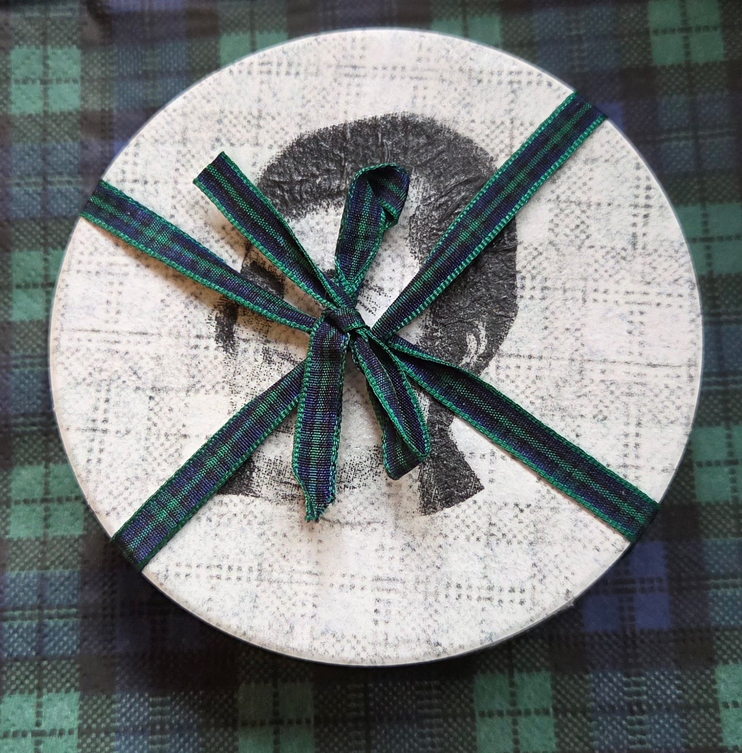 Set of 4 Scottish Themed Coasters - 2 sets available - Robbie Burns or Black Watch available.