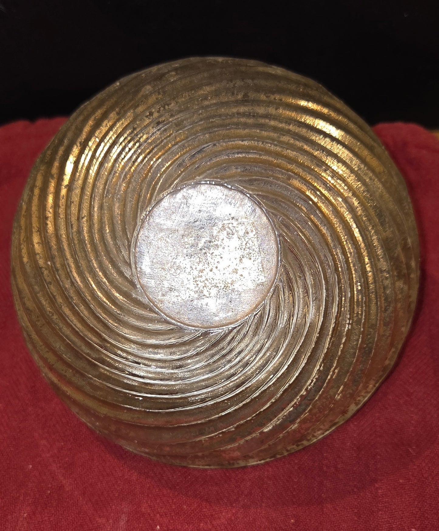Vintage Glass Trinket bowl with lid