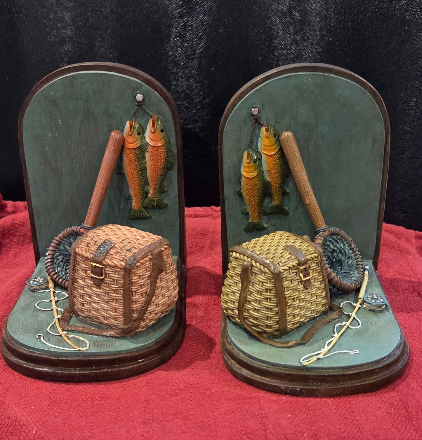Vintage Leonardo Collection Fish Themed Book Ends