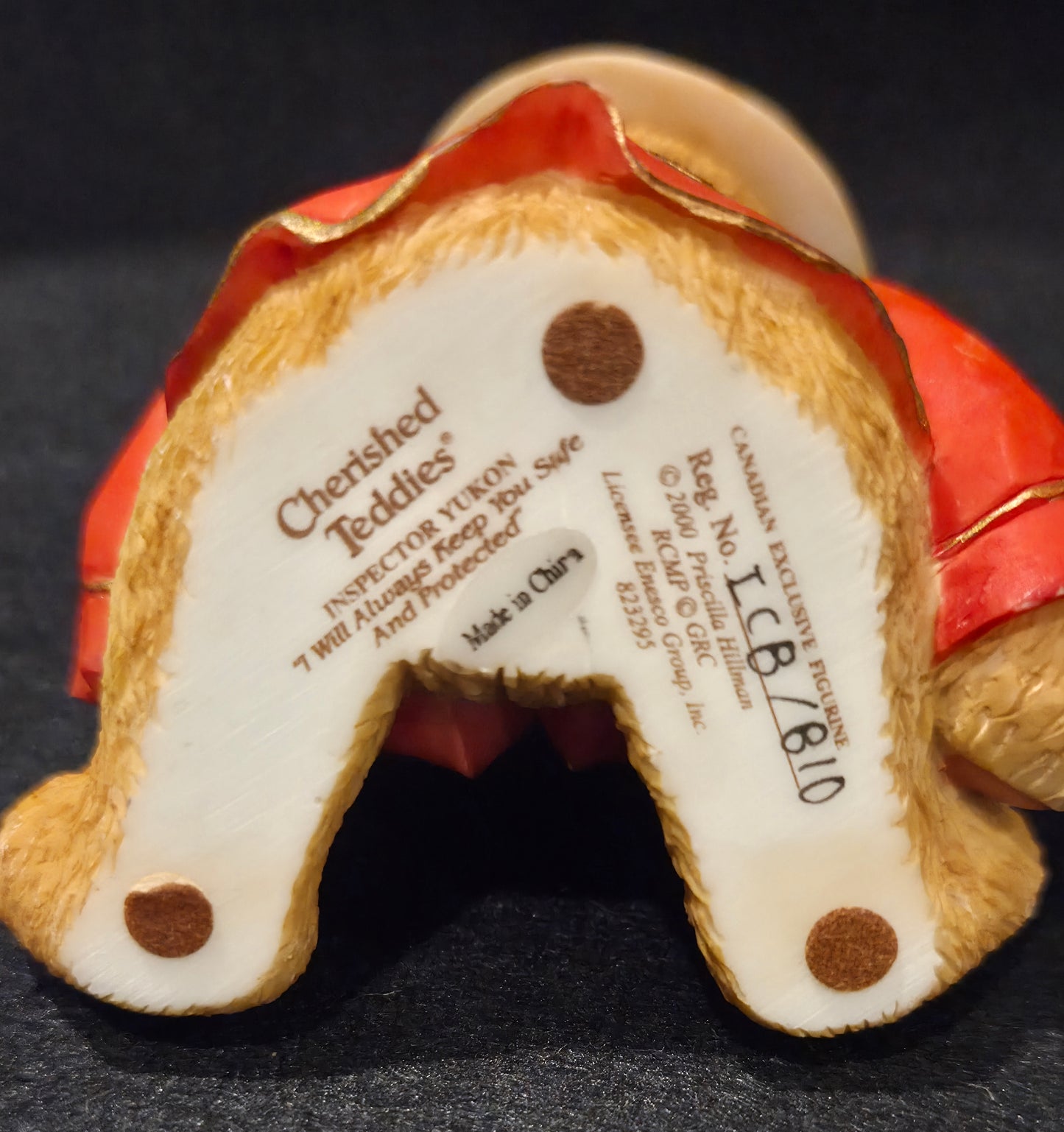 Cherished Teddies - Inspector Yukon - Rare Find - Canadian Exclusive Figurine