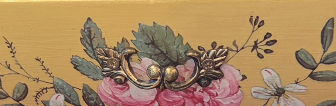 Yellow Floral Musical Jewellery box