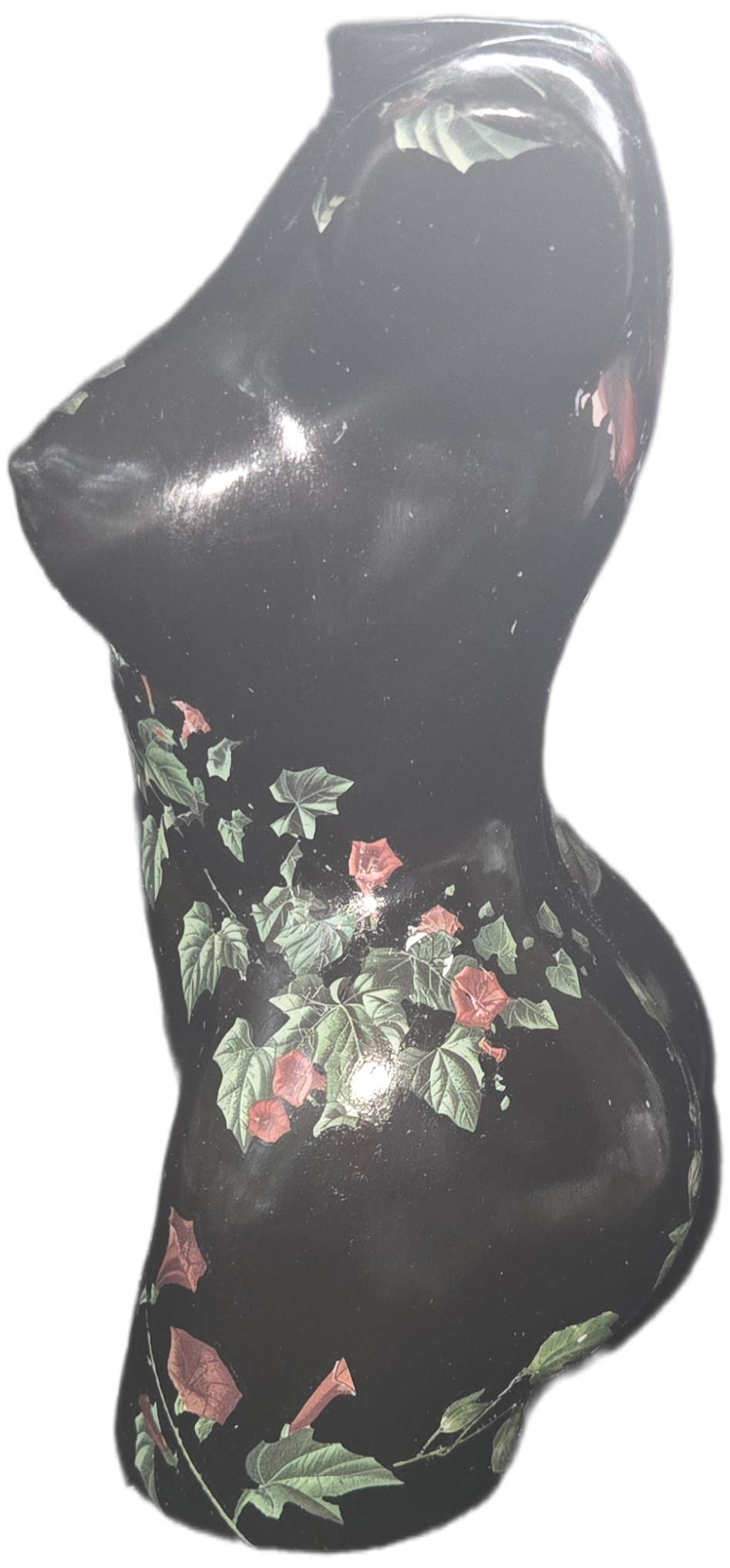 Bespoke Hand Decorated, female form Vase