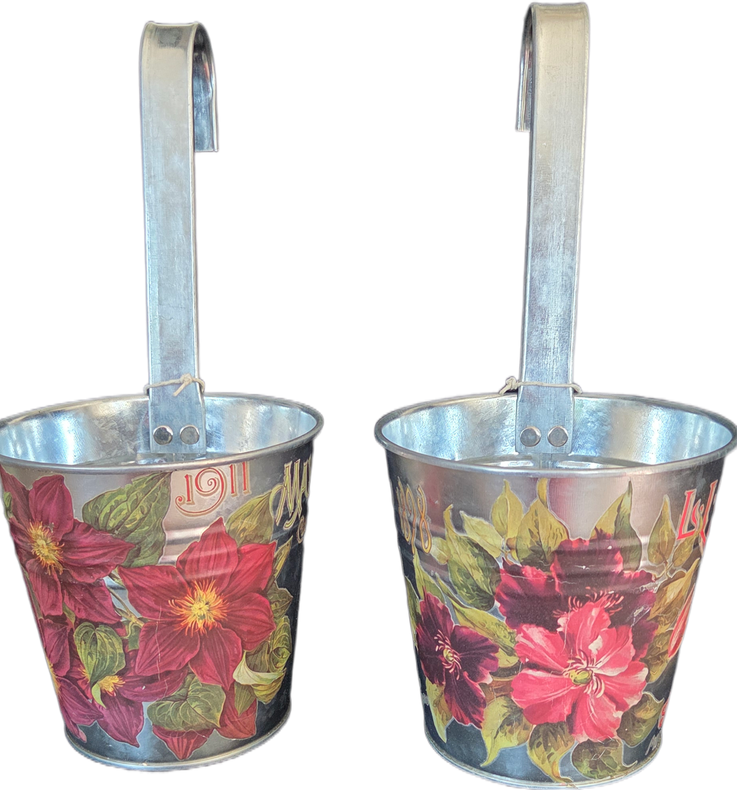 Unique Hanging Metal Plant Pots - Two Designs Available
