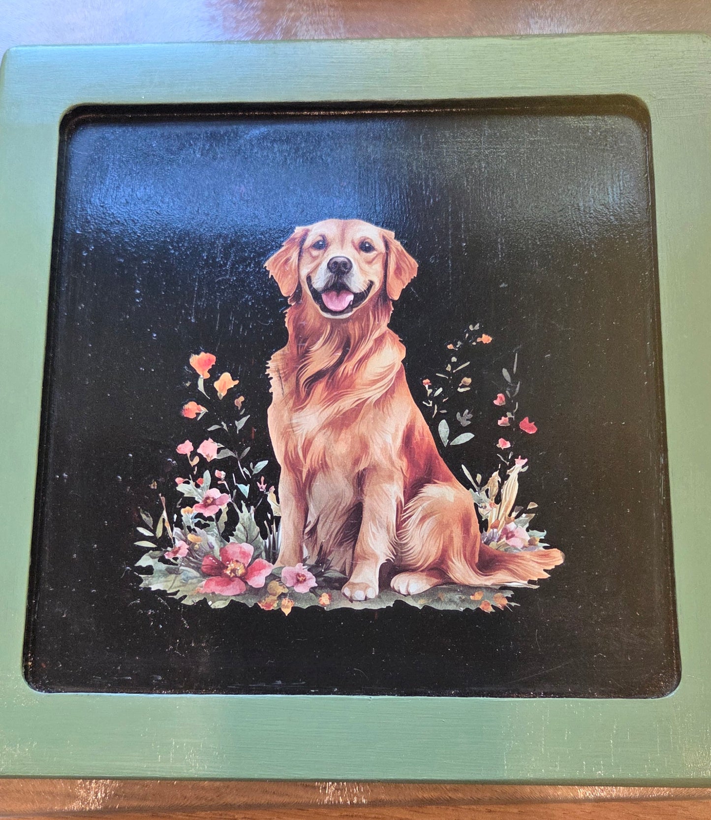 Small wooden tray