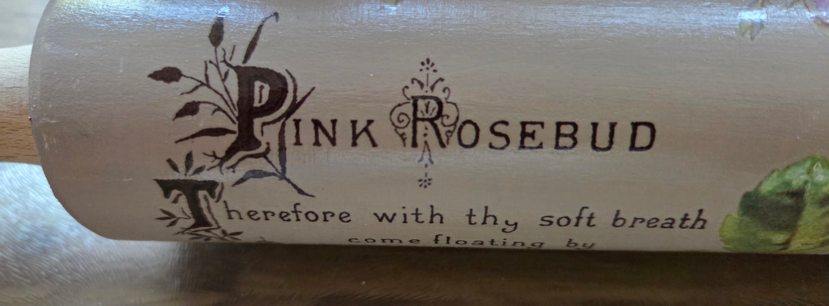 The Pink Rose Rolling Pin - For Decoration Only