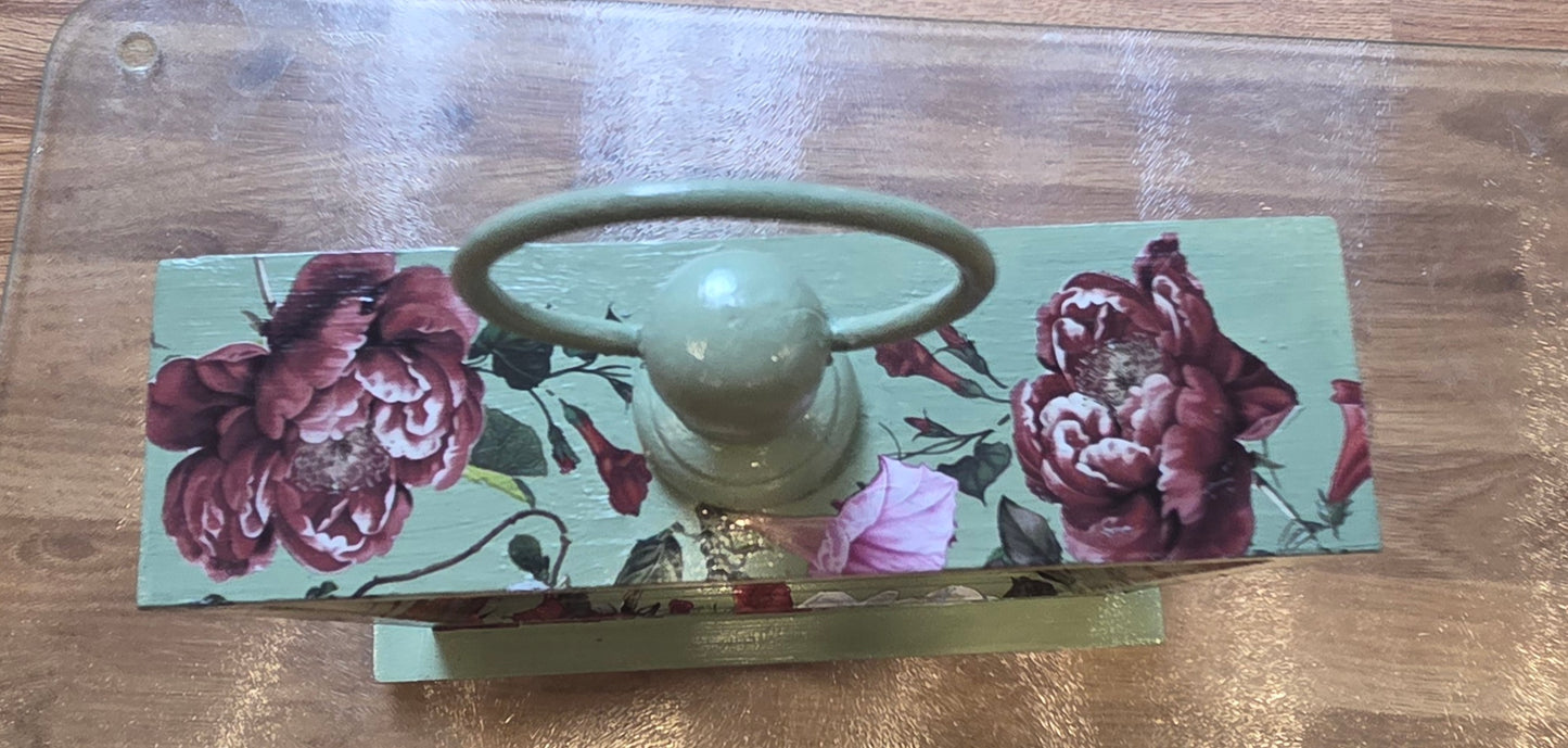 Unique Hand Decorated Carriage Style Mantel Clock