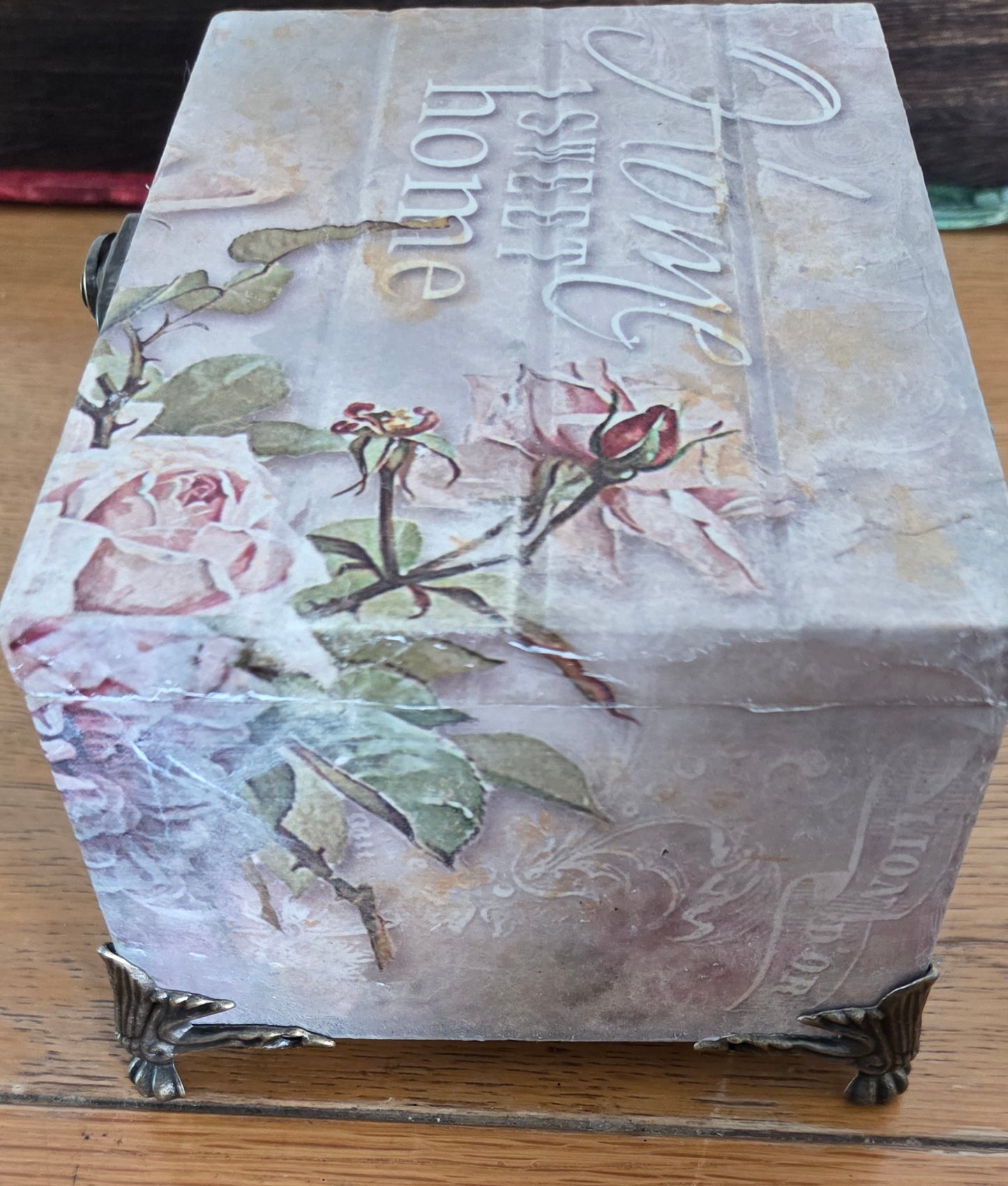 Lovely Little Decoupaged Trinket Box