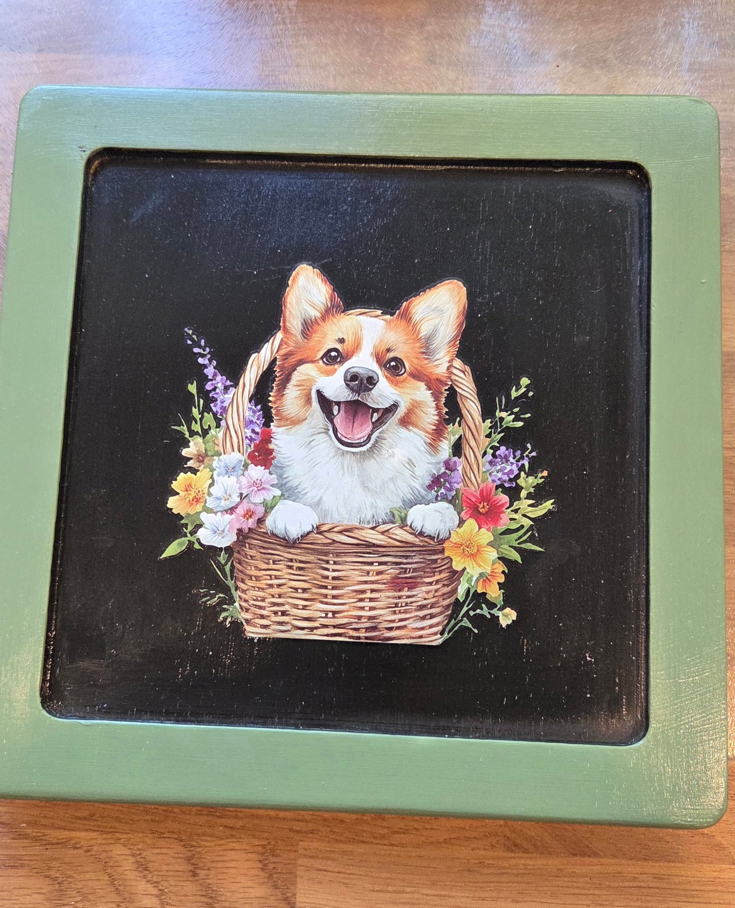 Small wooden tray