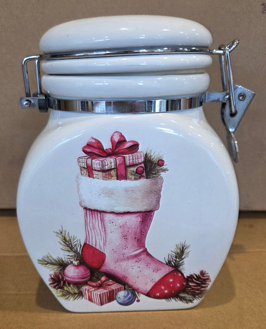 Christmas storage Jar