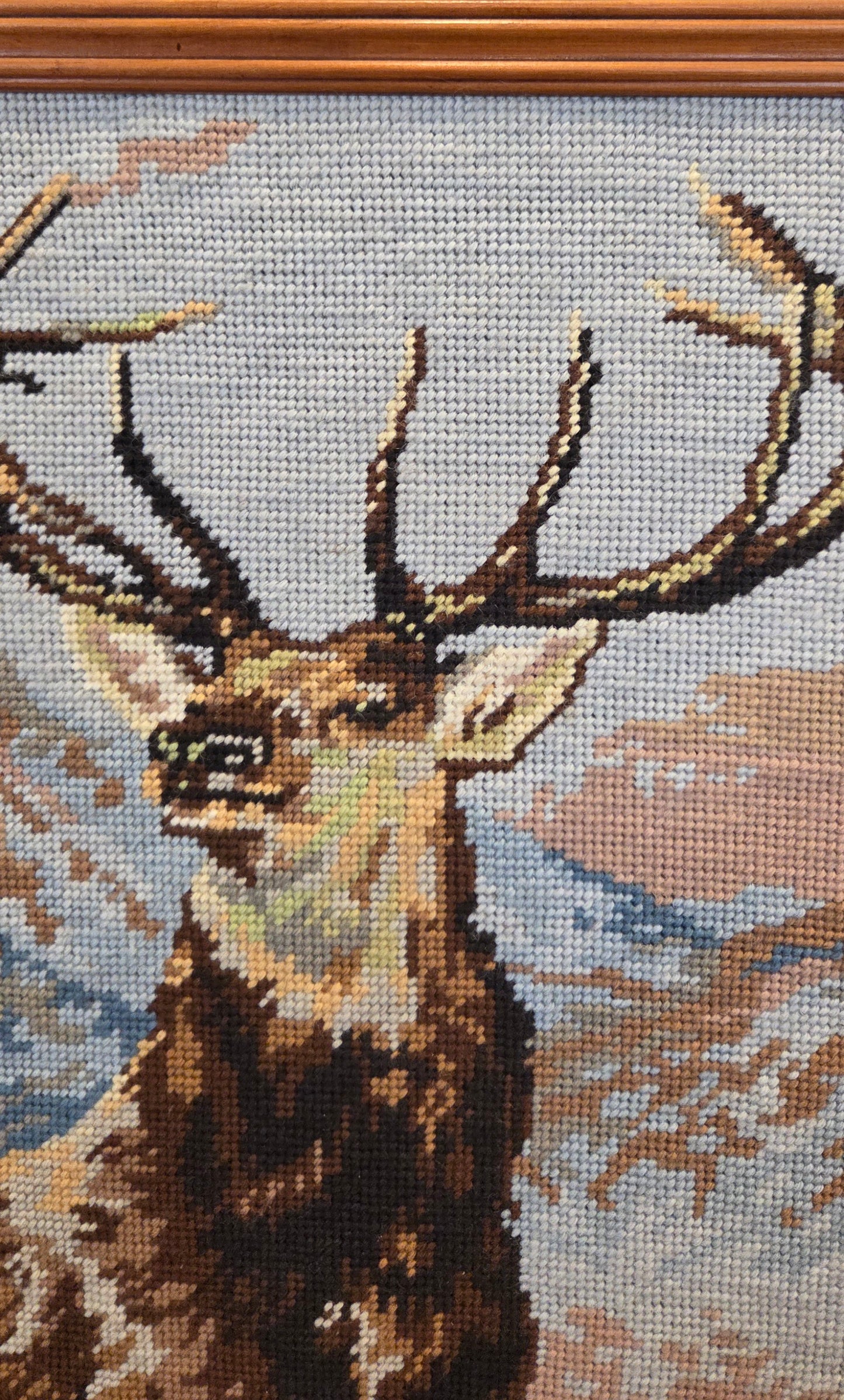 Large Framed Stag Tapestry