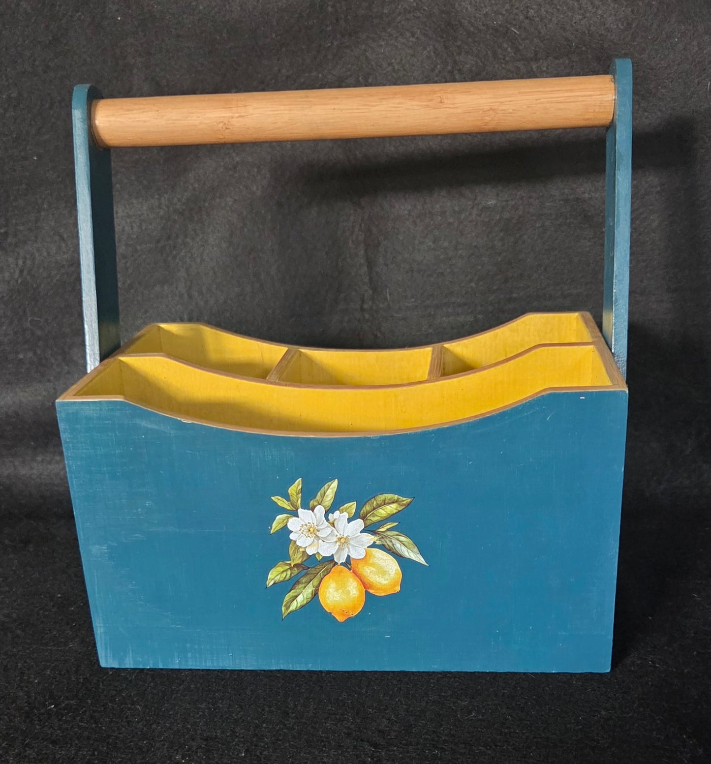 Beautiful Cutlery/Condiments Caddy - Summer Lemons Range