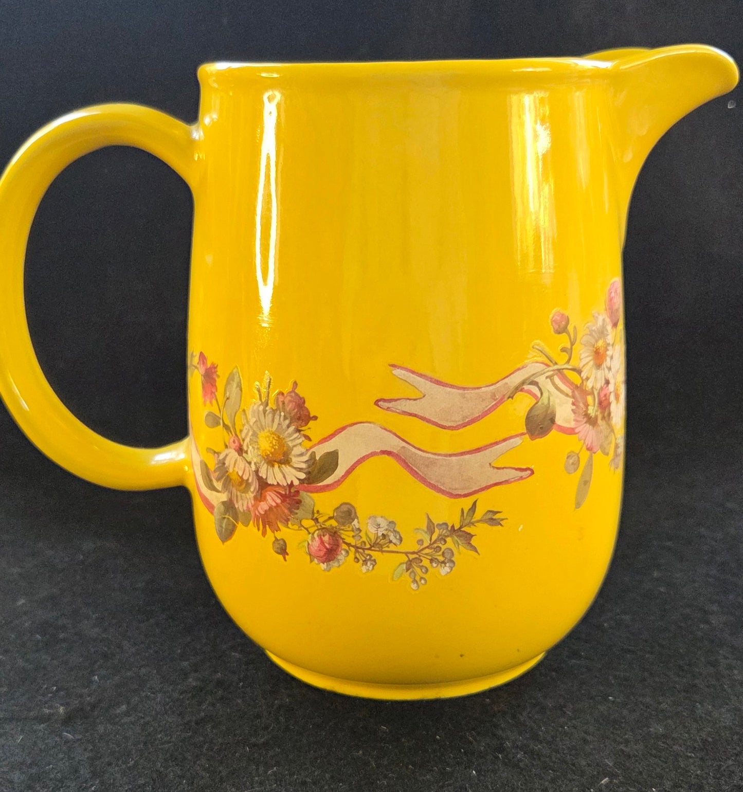 Lovely Yellow Spring Milk Jug. (Matching Sugar Bowl also available)