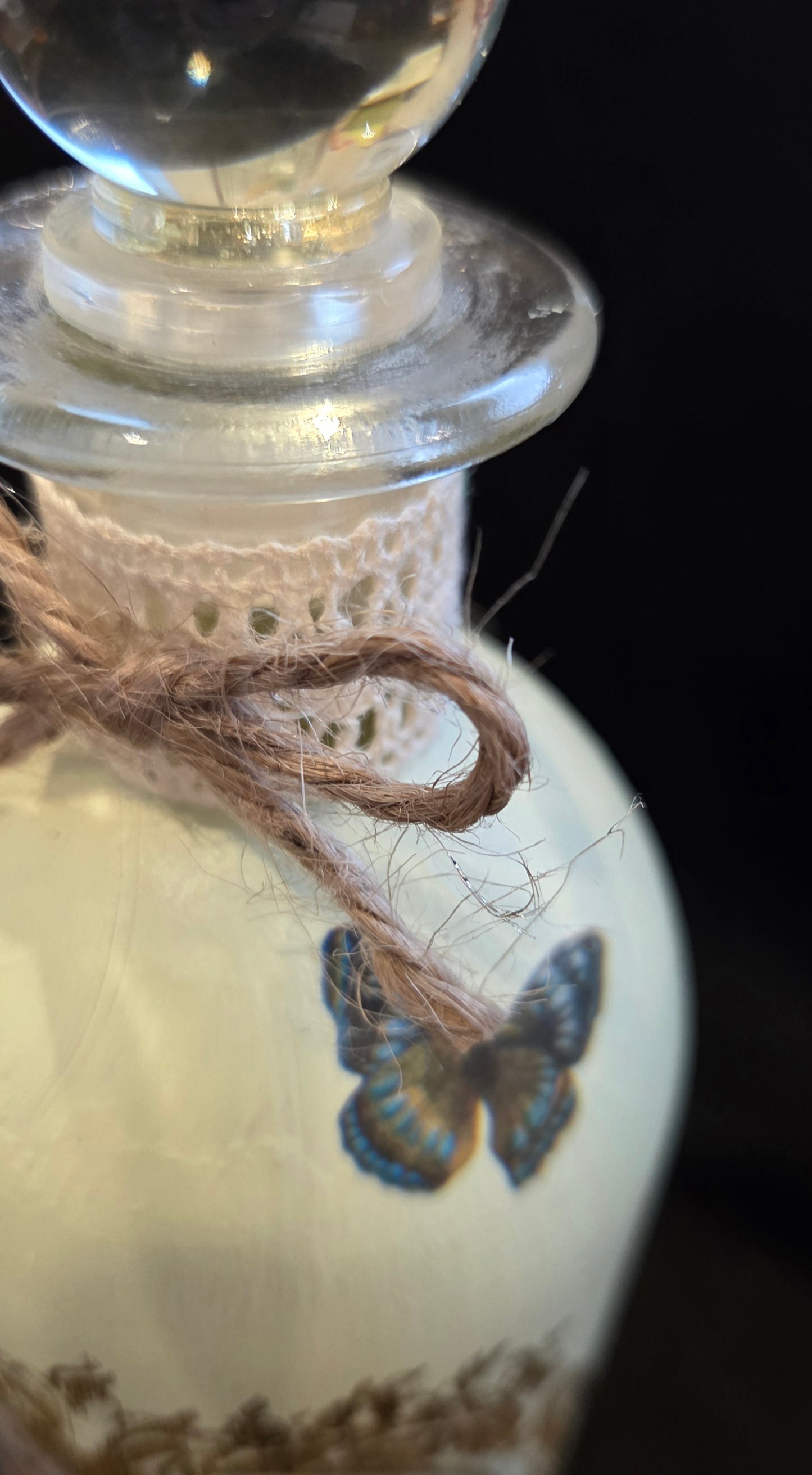 Hand Decorated Bottle - Alice in Wonderland Theme