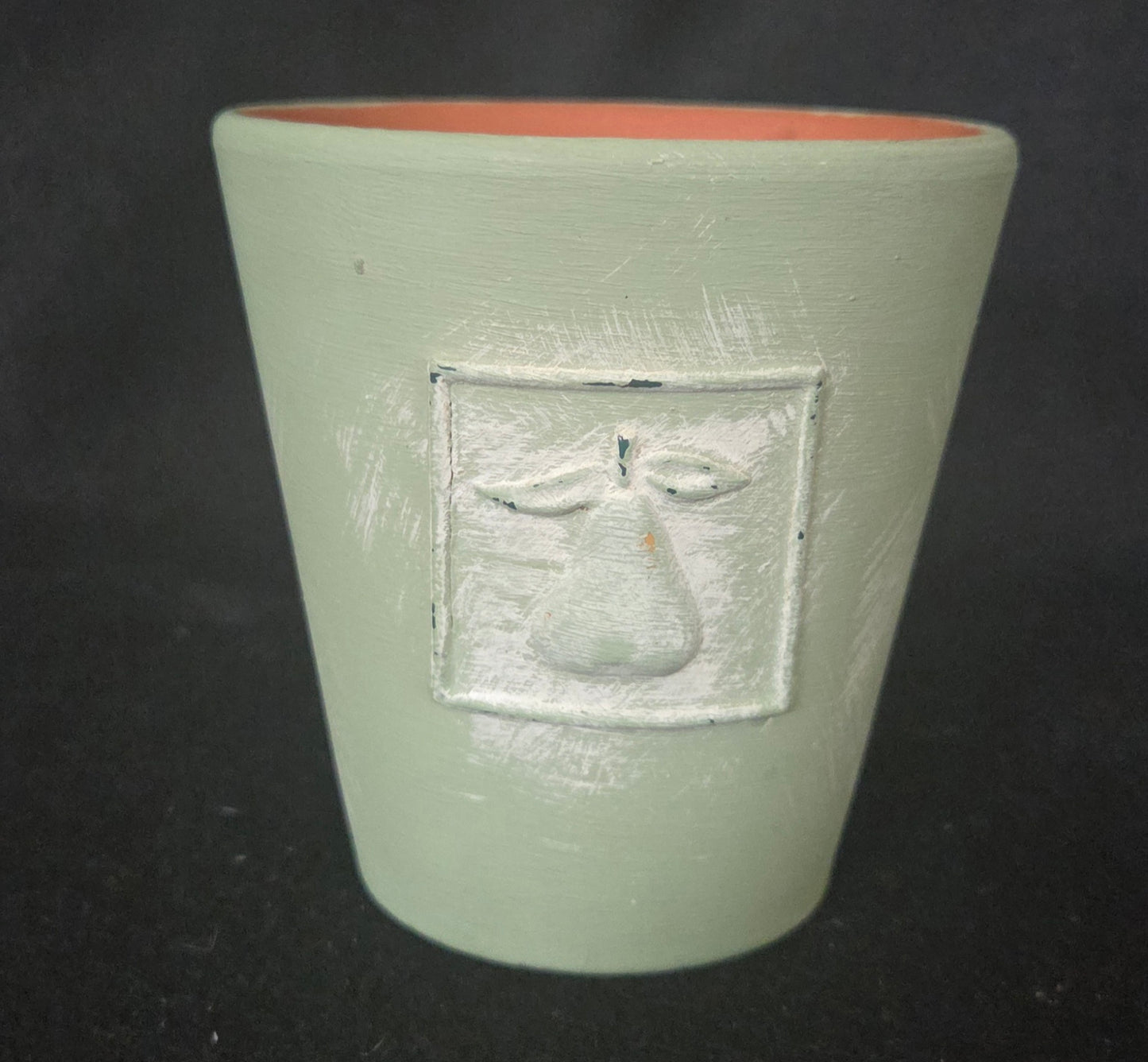 Hand Painted Small Terracotta Plant pot