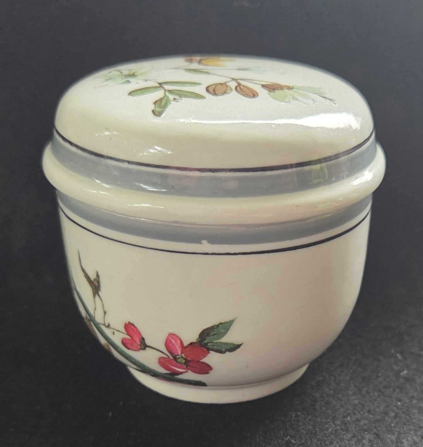 Three Unique Small Botanical Pot with lid - sold seperately