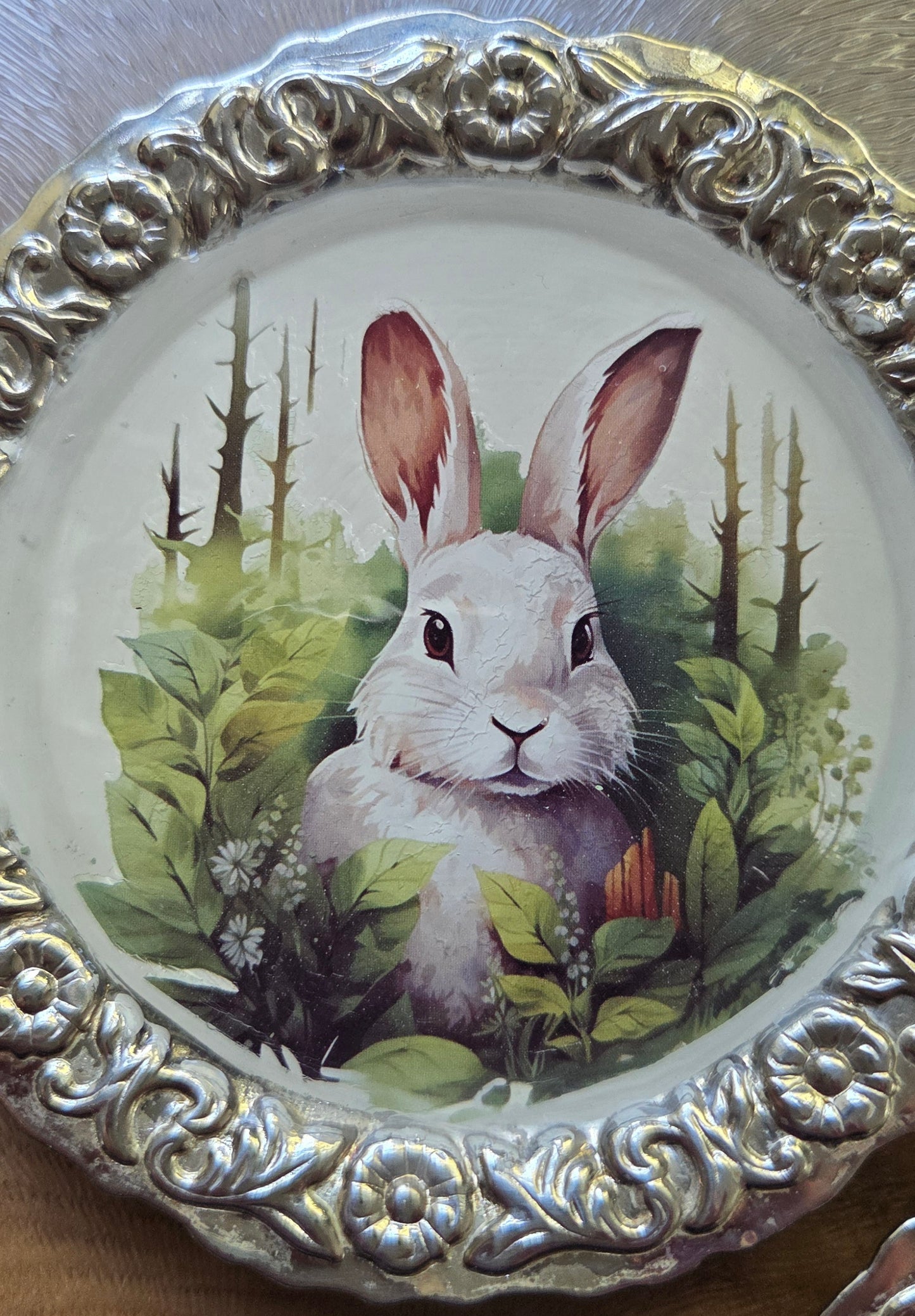 Unique Re-imagined Vintage Silver Metal Coasters - 3 designs