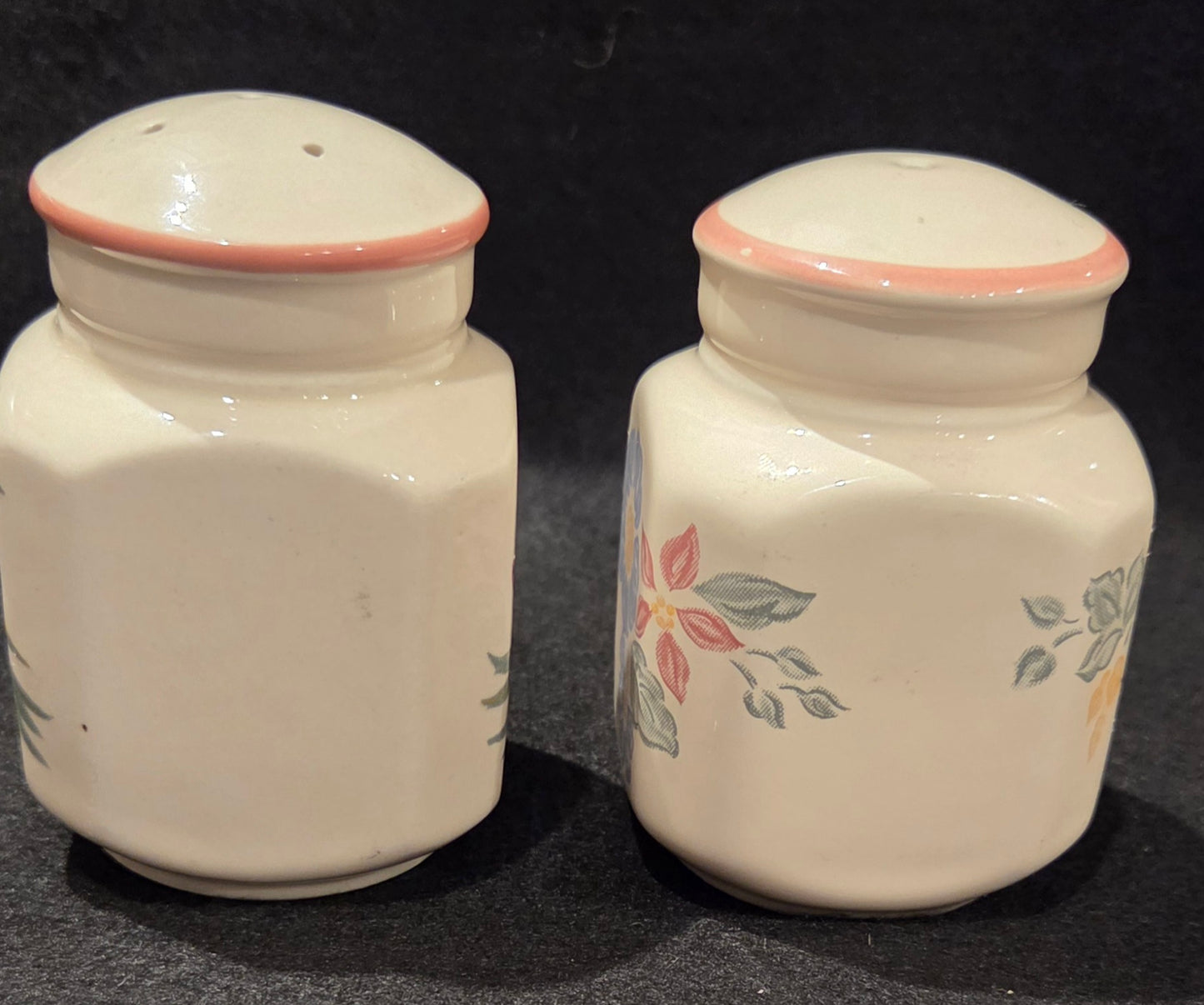 Vintage Floral Salt and Pepper Shakers
